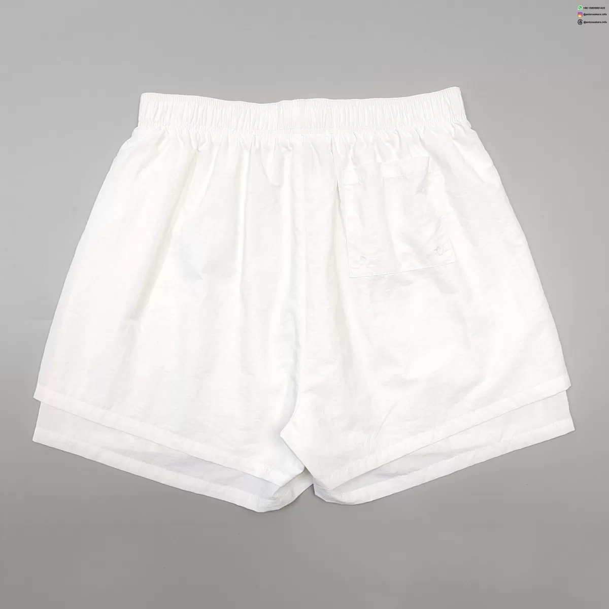 Sp5der Gray Letter White Nylon Shorts Streetwear