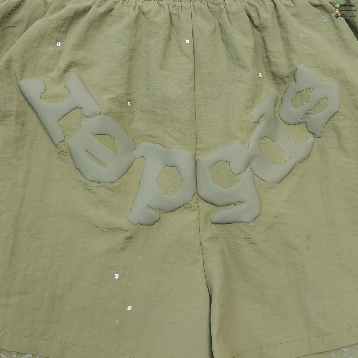 Sp5der Gray Printed Khaki Shorts Streetwear Running Shoes