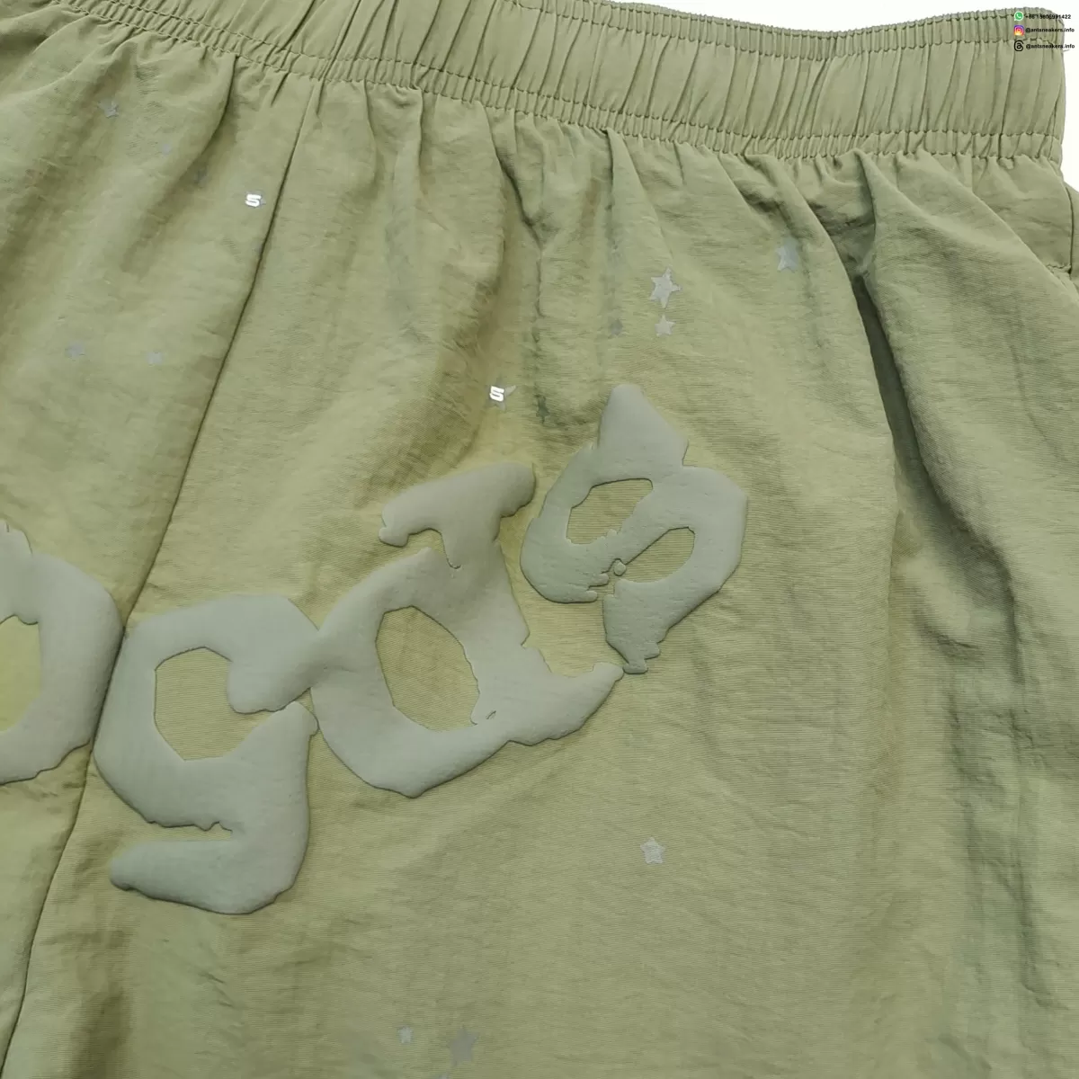 Sp5der Gray Printed Khaki Shorts Streetwear Running Shoes