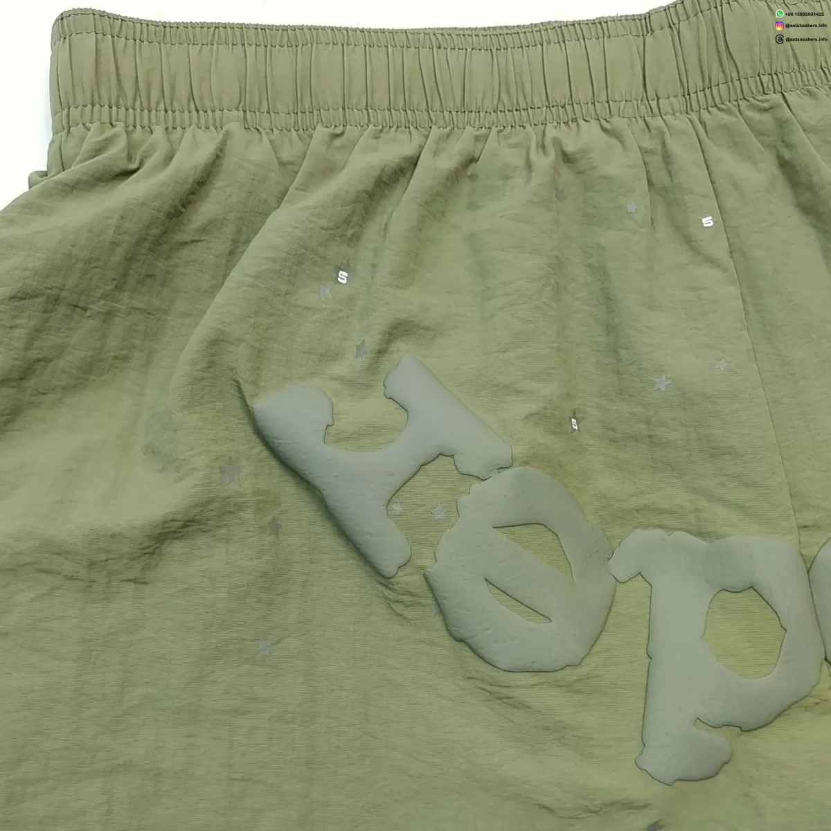 Sp5der Gray Printed Khaki Shorts Streetwear Running Shoes
