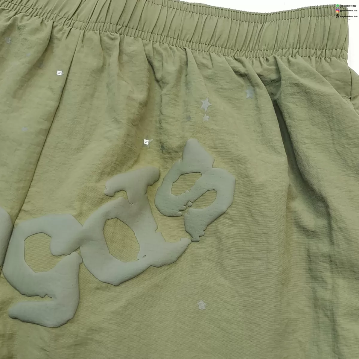 Sp5der Gray Printed Khaki Shorts Streetwear Running Shoes