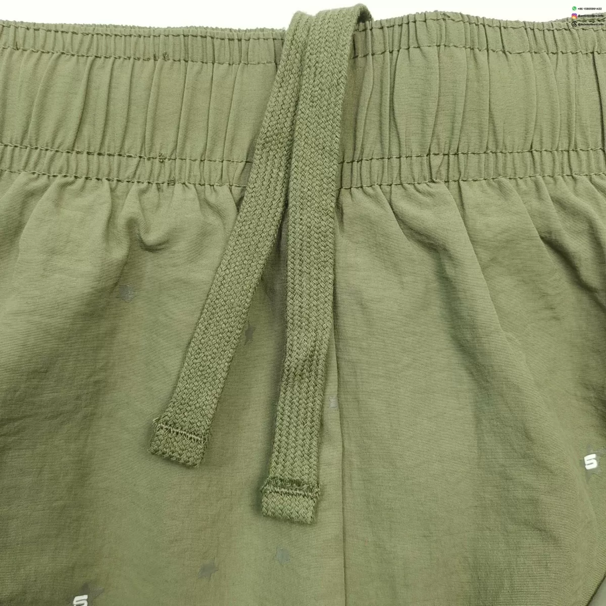 Sp5der Gray Printed Khaki Shorts Streetwear Running Shoes