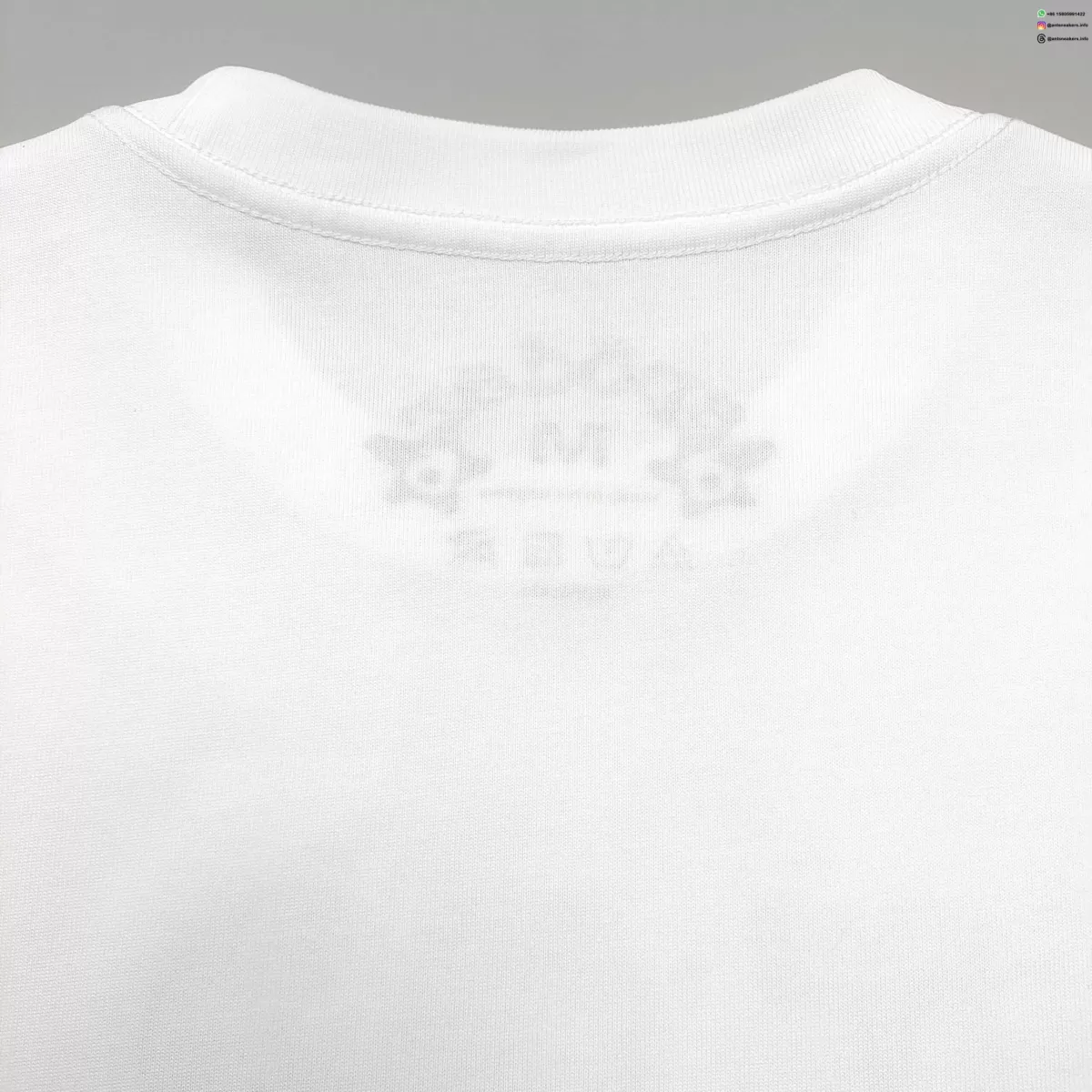 Sp5der Green Heart White Tee Streetwear Running Shoes