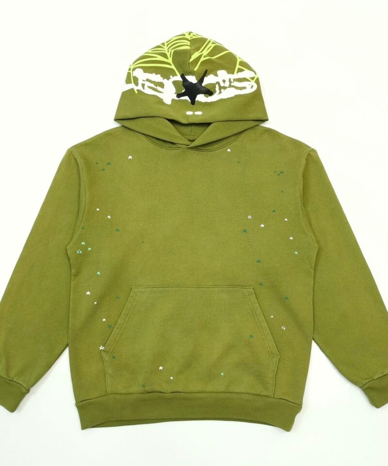 Sp5der Green Net Green Hoodie