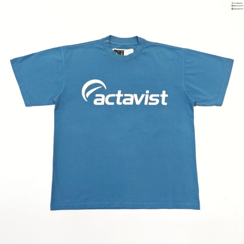 Sp5der Logo Navy Blue Tee