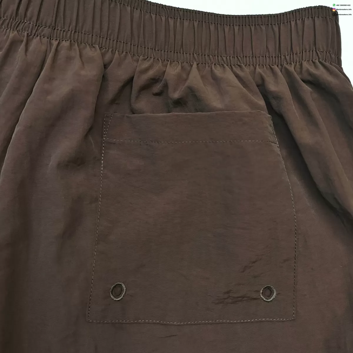 Sp5der Orange Logo Brown Shorts Streetwear Running Shoes
