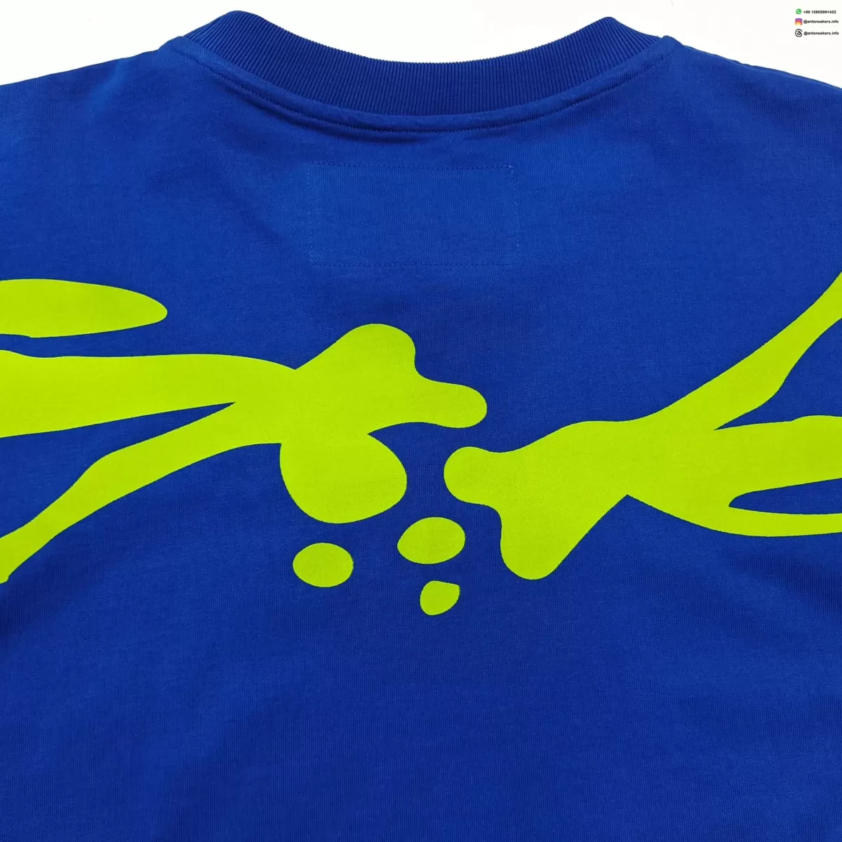 Sp5der Small Spider Blue Tee Streetwear Running Shoes