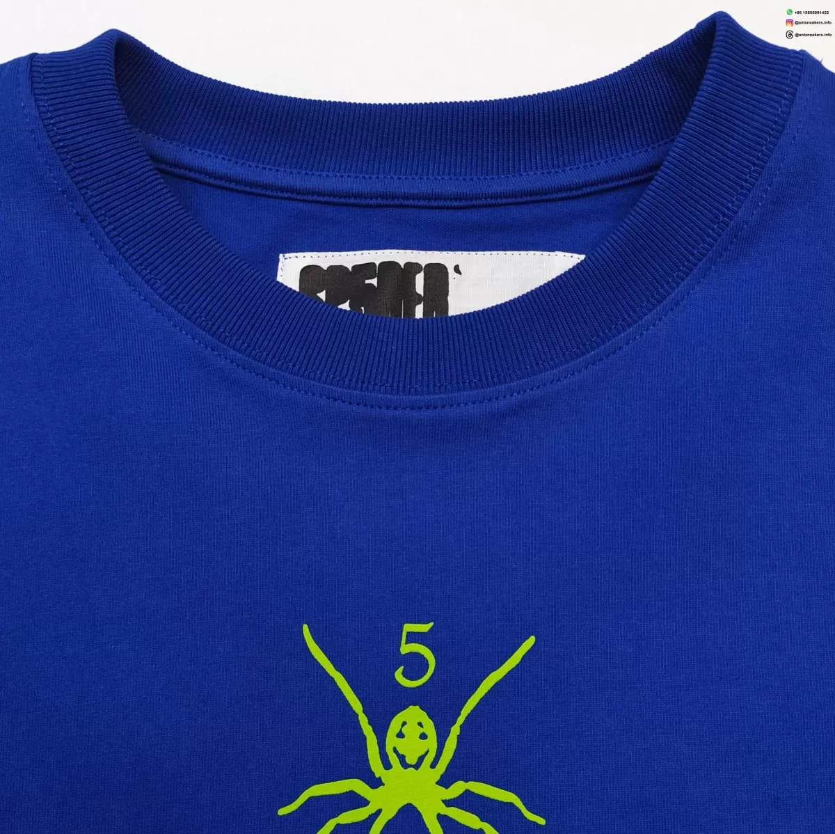 Sp5der Small Spider Blue Tee Streetwear Running Shoes