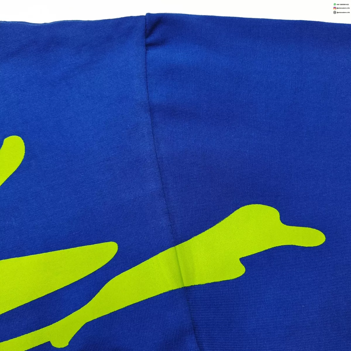 Sp5der Small Spider Blue Tee Streetwear Running Shoes