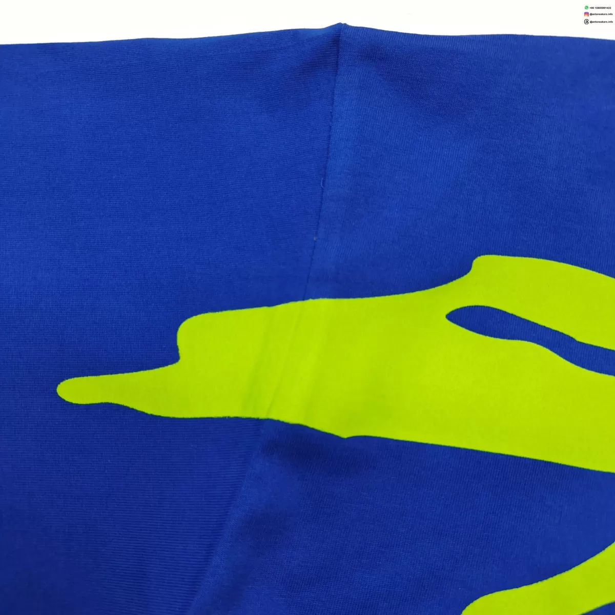 Sp5der Small Spider Blue Tee Streetwear Running Shoes