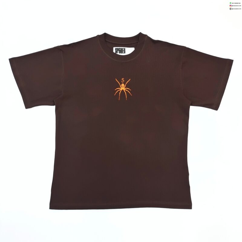 Sp5der Small Spider Brown Tee