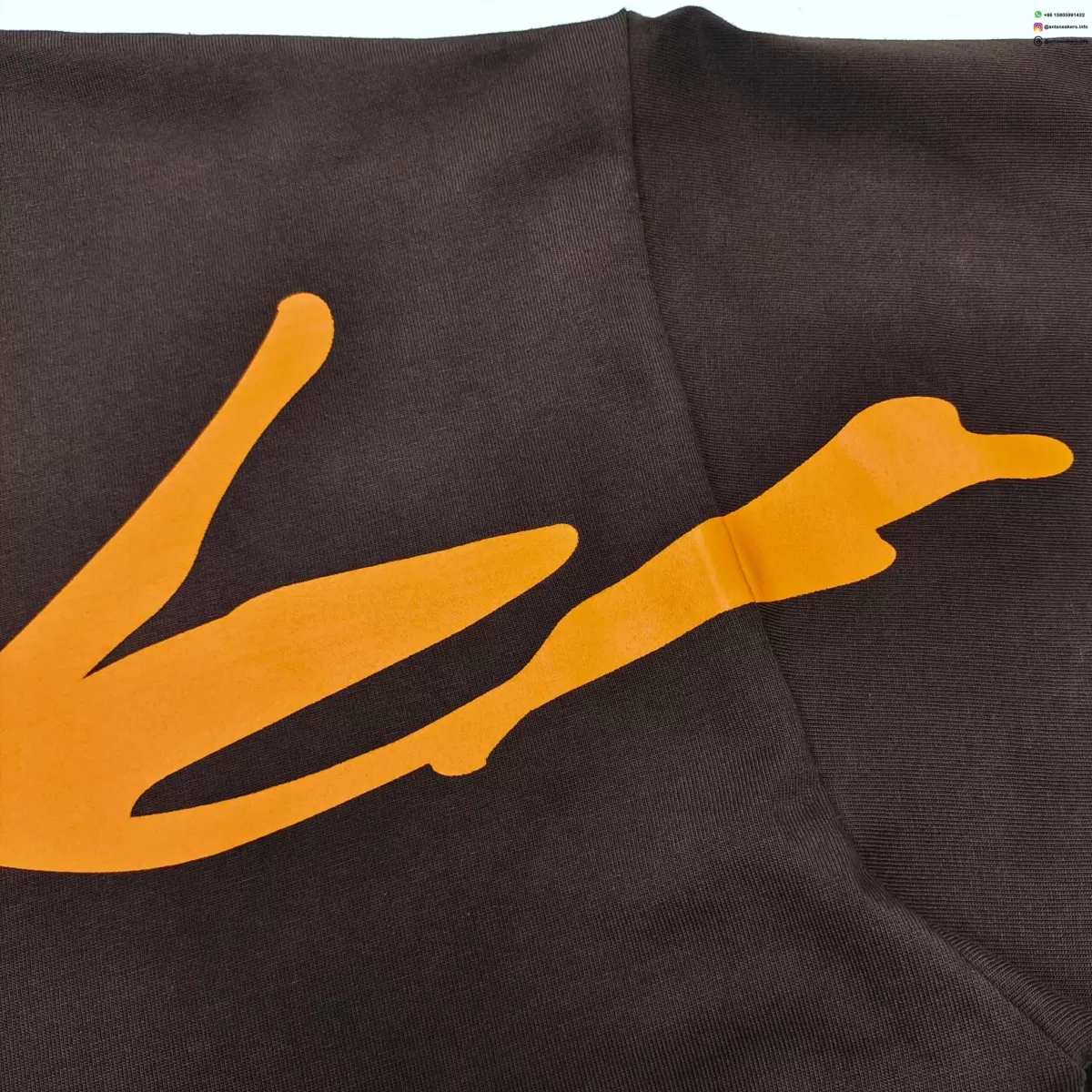 Sp5der Small Spider Brown Tee Streetwear Running Shoes