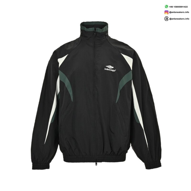 Balenciaga 23FW Runway Contrast Panel Sports Jacket | Luxury Streetwear Track Top