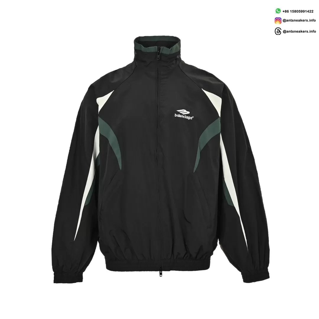 Balenciaga 23FW Runway Contrast Panel Sports Jacket | Luxury Streetwear Track Top