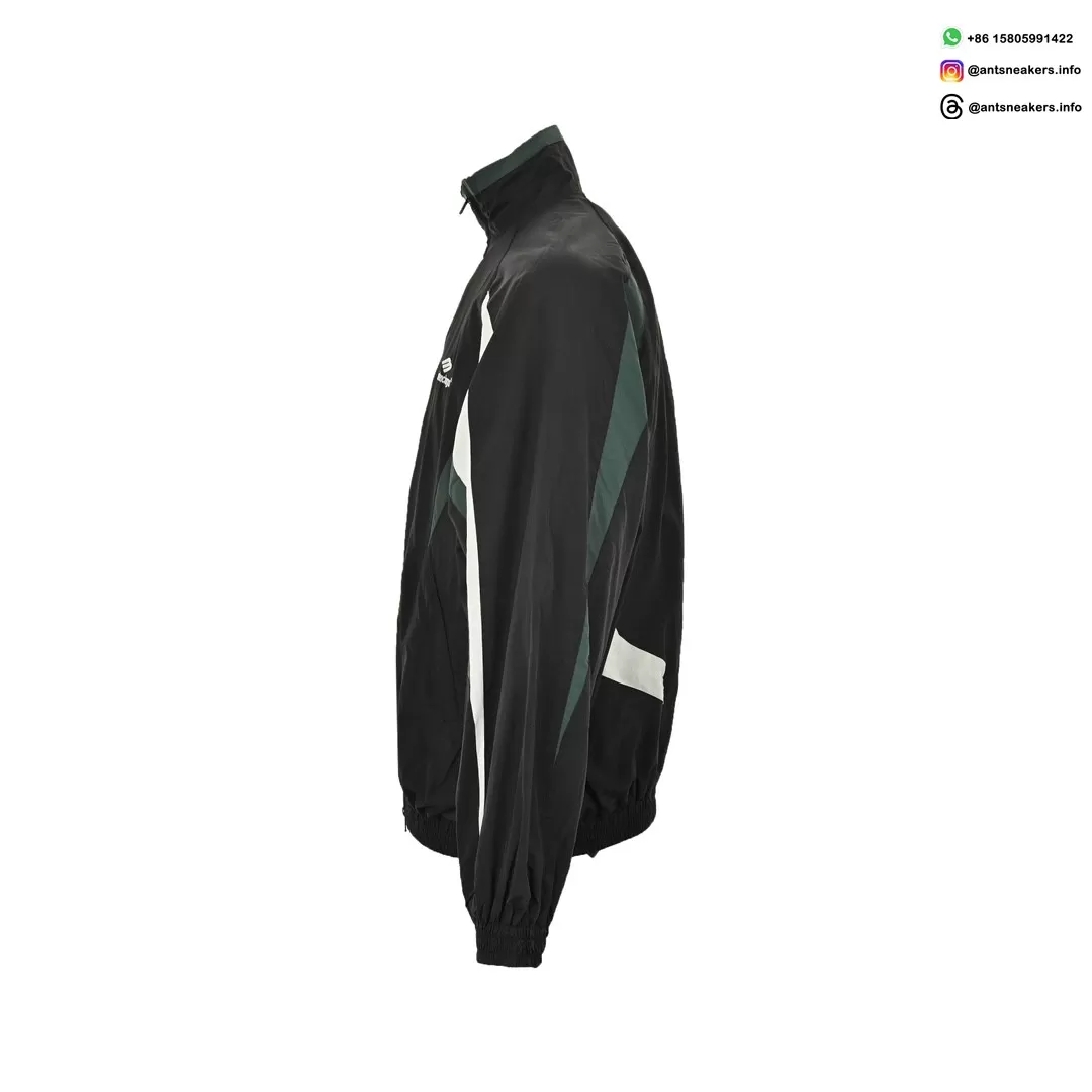 Balenciaga 23FW Runway Contrast Panel Sports Jacket | Luxury Streetwear Track Top