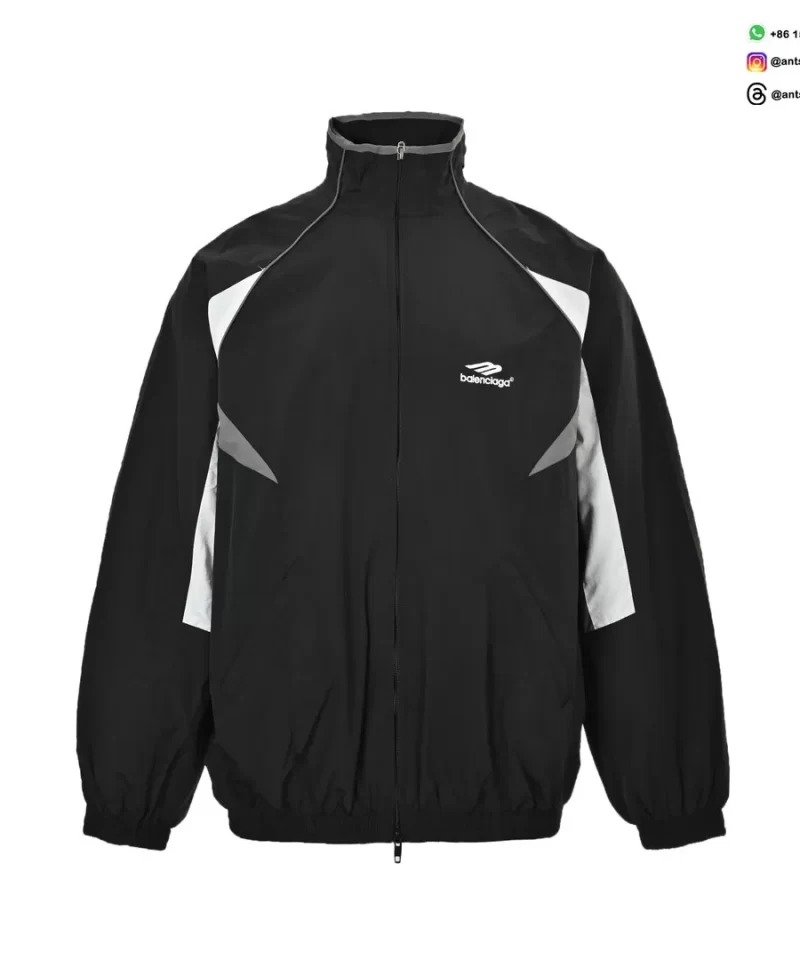 Balenciaga 23FW Runway Spliced Sports Jacket | Luxury Designer Streetwear