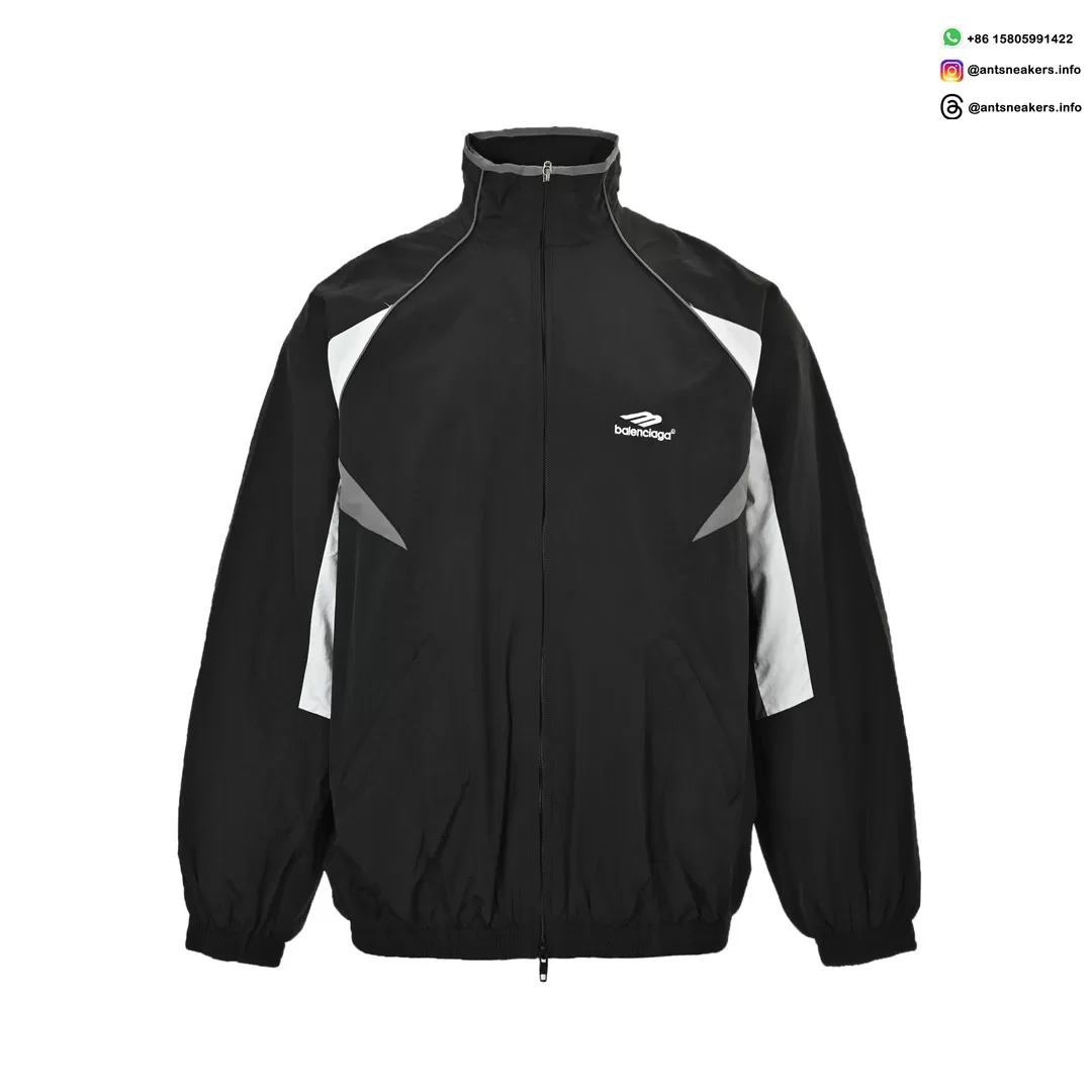 Balenciaga 23FW Runway Spliced Sports Jacket | Luxury Designer Streetwear