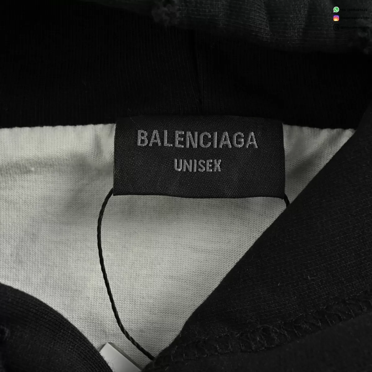 Balenciaga 25FW Distressed Double-Layer Logo Hoodie | Ripped Streetwear Pullover
