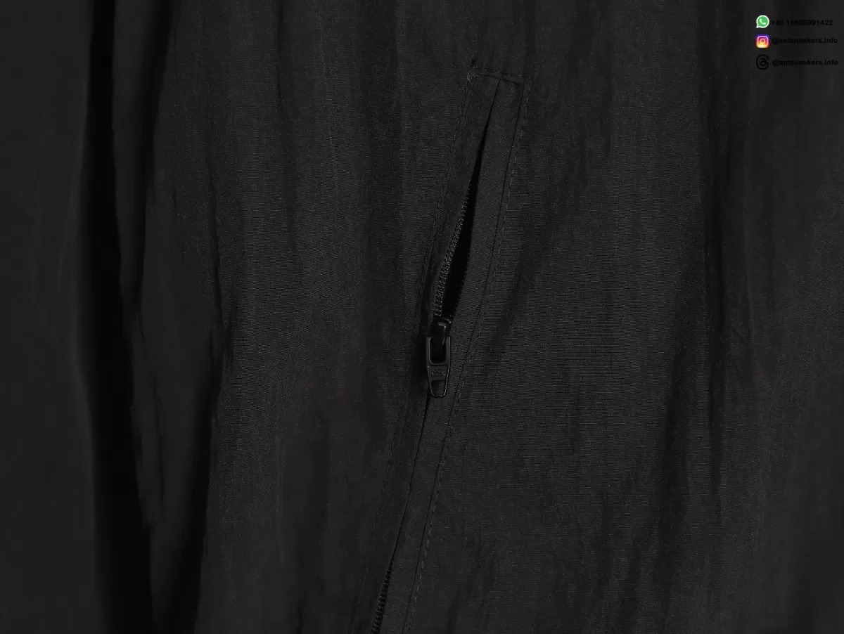 Balenciaga BLCG 24SS 3B Embroidered Black Track Jacket | Luxury Sportswear Collection