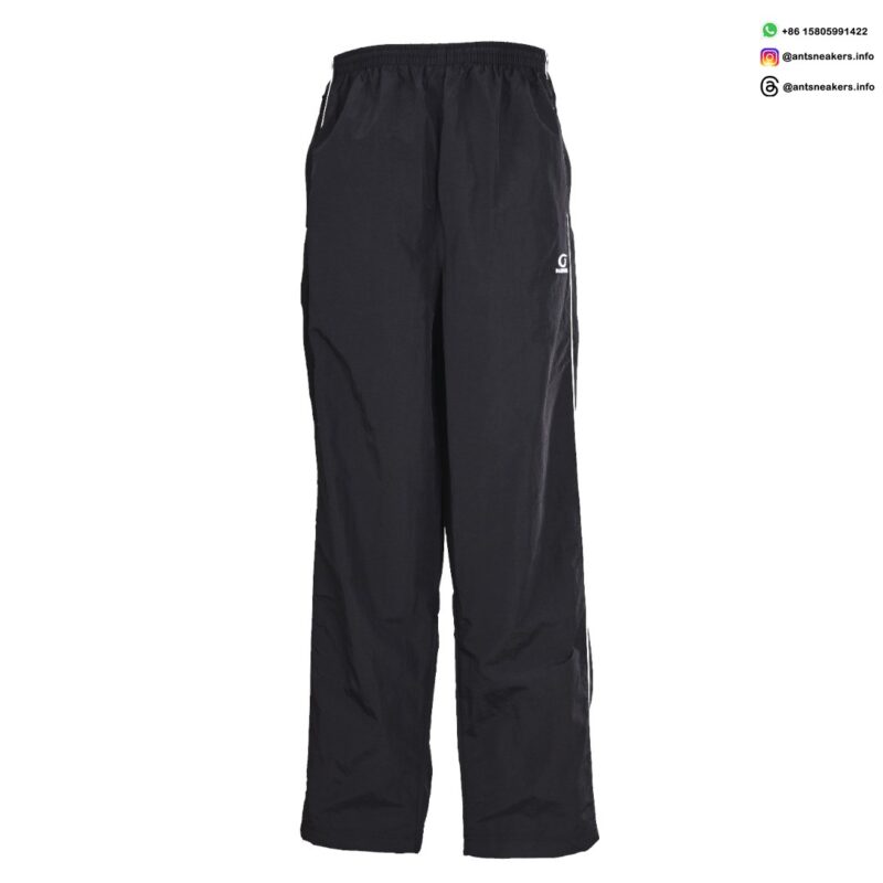 Balenciaga Circular Embroidered White Stripe Track Pants | Luxury Designer Sportswear