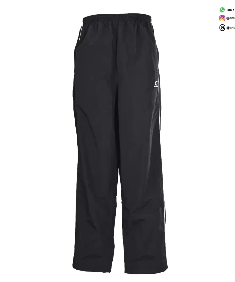 Balenciaga Circular Embroidered White Stripe Track Pants | Luxury Designer Sportswear
