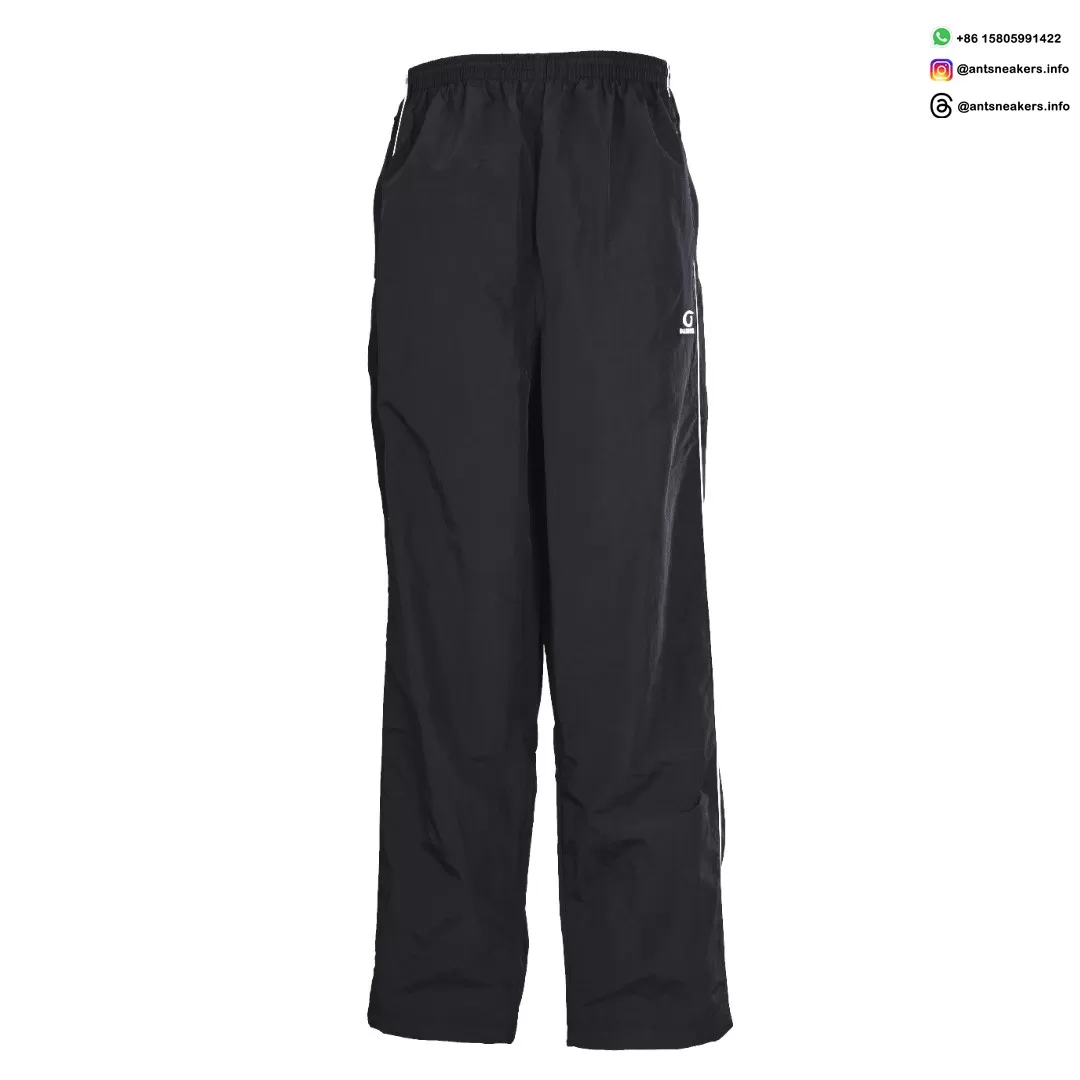 Balenciaga Circular Embroidered White Stripe Track Pants | Luxury Designer Sportswear