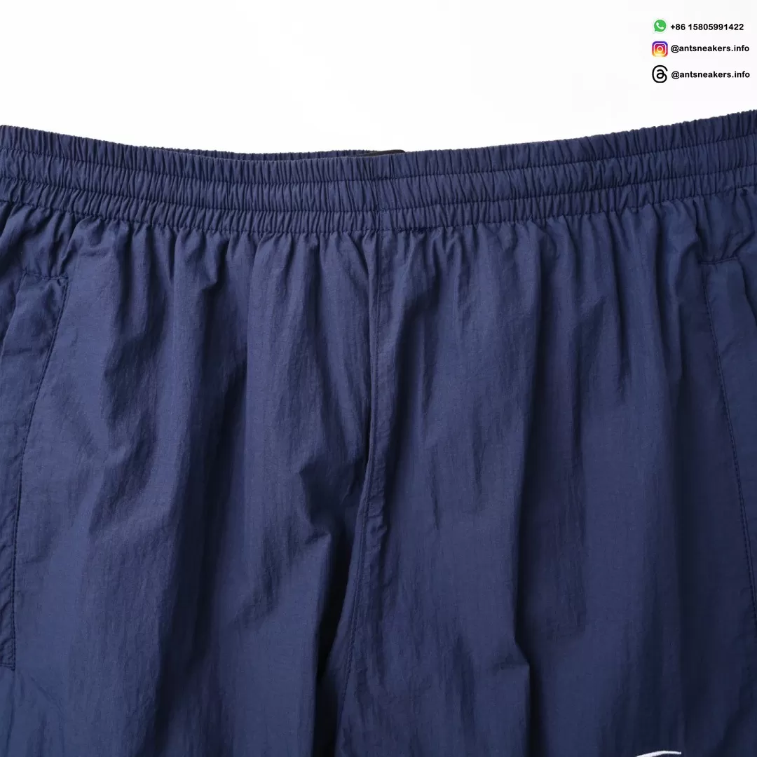 Balenciaga Circular Logo Navy Blue Track Pants | Designer Athletic Streetwear