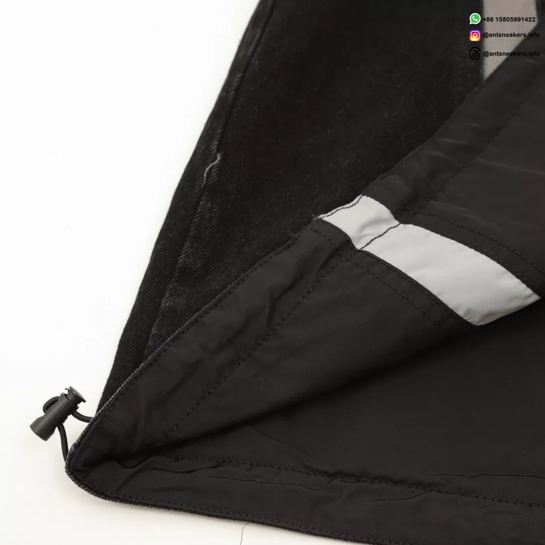 Balenciaga Dual-Sided Spliced Denim Windbreaker Jacket | Luxury Streetwear 2025