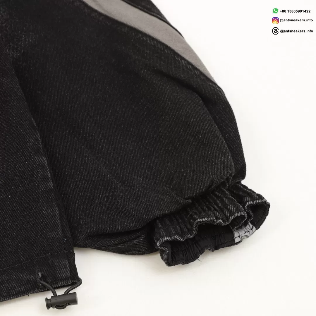 Balenciaga Dual-Sided Spliced Denim Windbreaker Jacket | Luxury Streetwear 2025