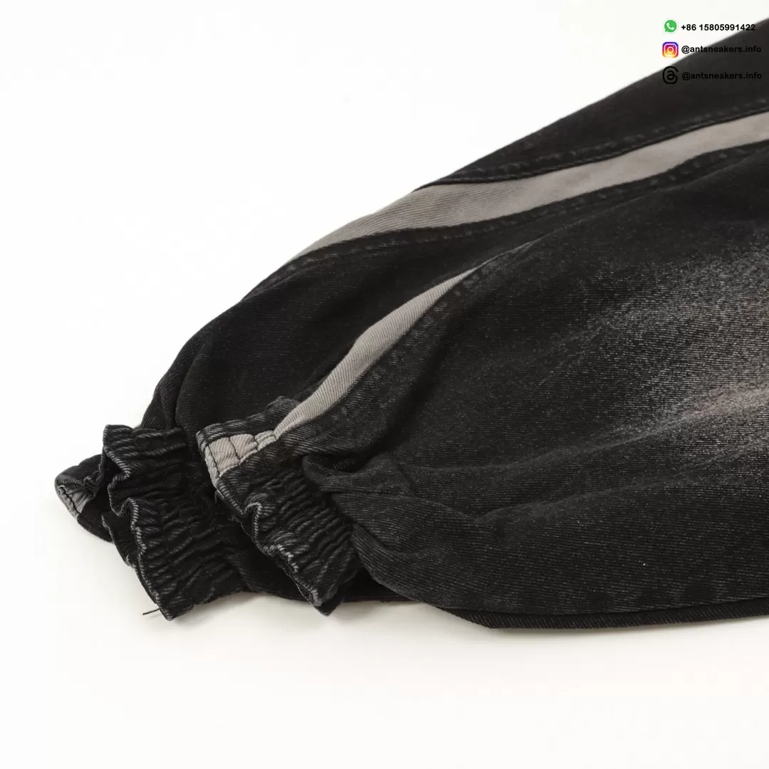 Balenciaga Dual-Sided Spliced Denim Windbreaker Jacket | Luxury Streetwear 2025