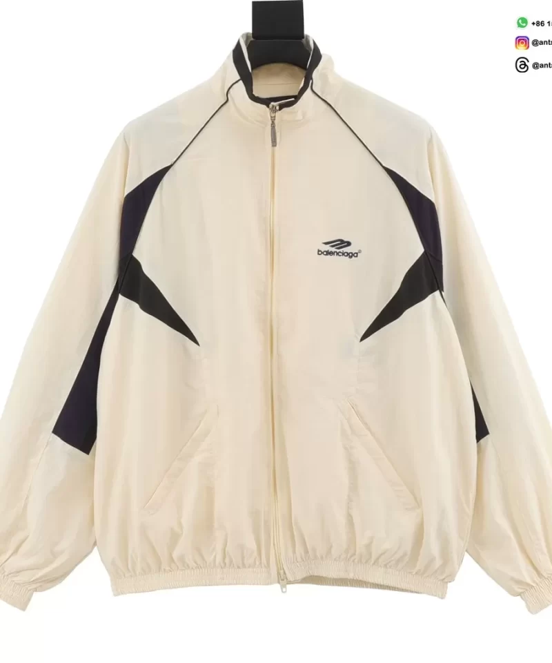 Balenciaga Patchwork Sports Jacket - 25FW Collection | Luxury Streetwear Windbreaker