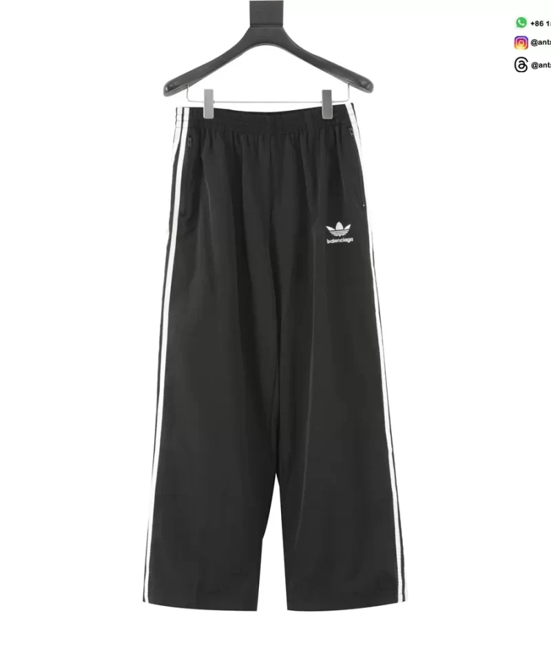 Balenciaga x adidas Three-Stripes Track Pants - 25FW Collaboration | Unisex Sports Streetwear