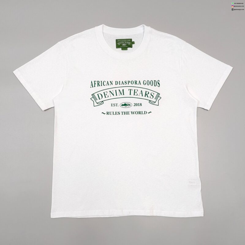 Denim Tears ADG 2018 White Tee | Premium 230g Cotton T-Shirt | Streetwear Essentials