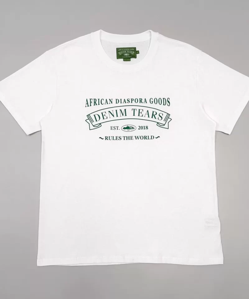 Denim Tears ADG 2018 White Tee | Premium 230g Cotton T-Shirt | Streetwear Essentials