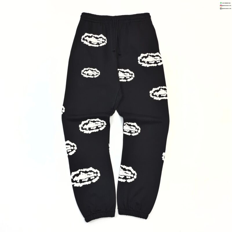 Denim Tears Black Cloud Sweatpants | 400g Heavy Cotton Fleece Joggers | 2025 Streetwear Collection