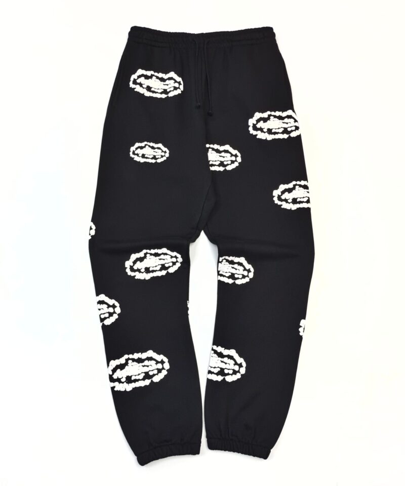 Denim Tears Black Cloud Sweatpants | 400g Heavy Cotton Fleece Joggers | 2025 Streetwear Collection