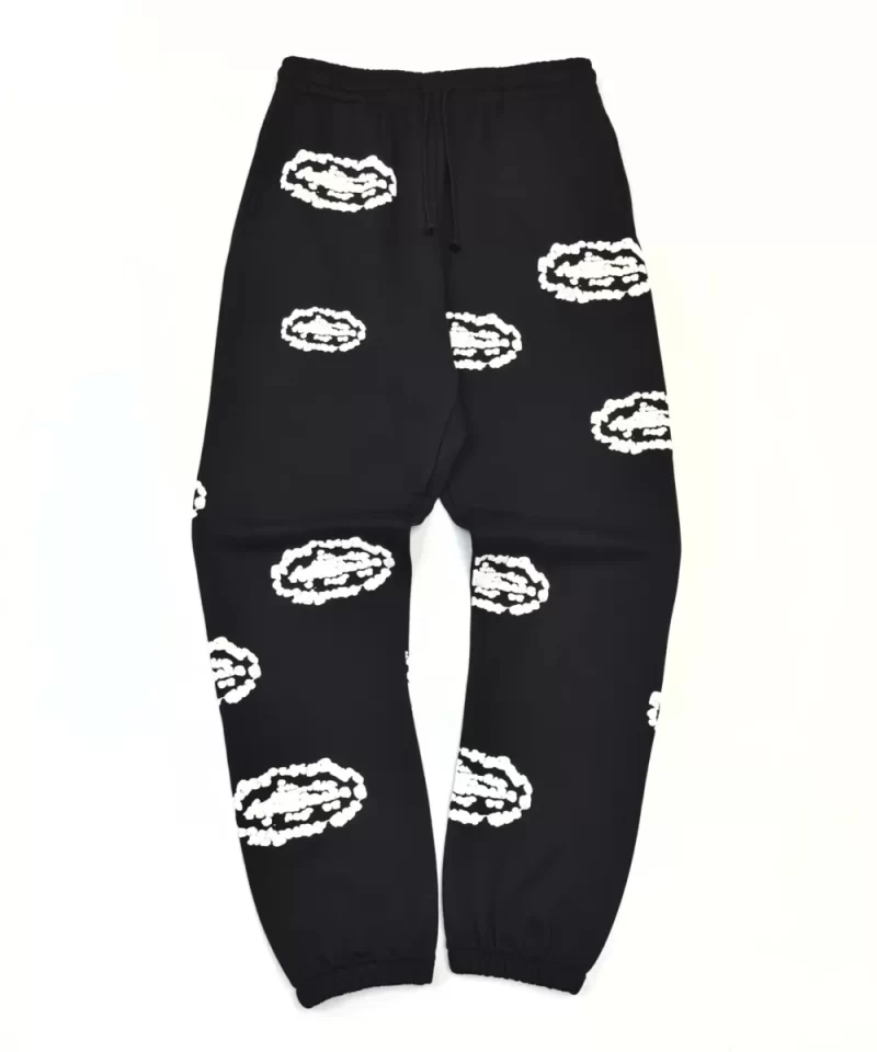 Denim Tears Black Cloud Sweatpants | 400g Heavy Cotton Fleece Joggers | 2025 Streetwear Collection