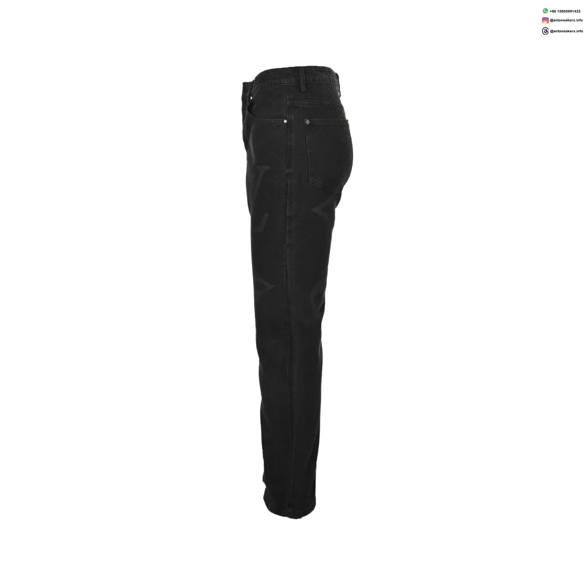 Louis Vuitton Monogram Pattern Denim Pants | Luxury Casual Jeans with Embossed LV Design