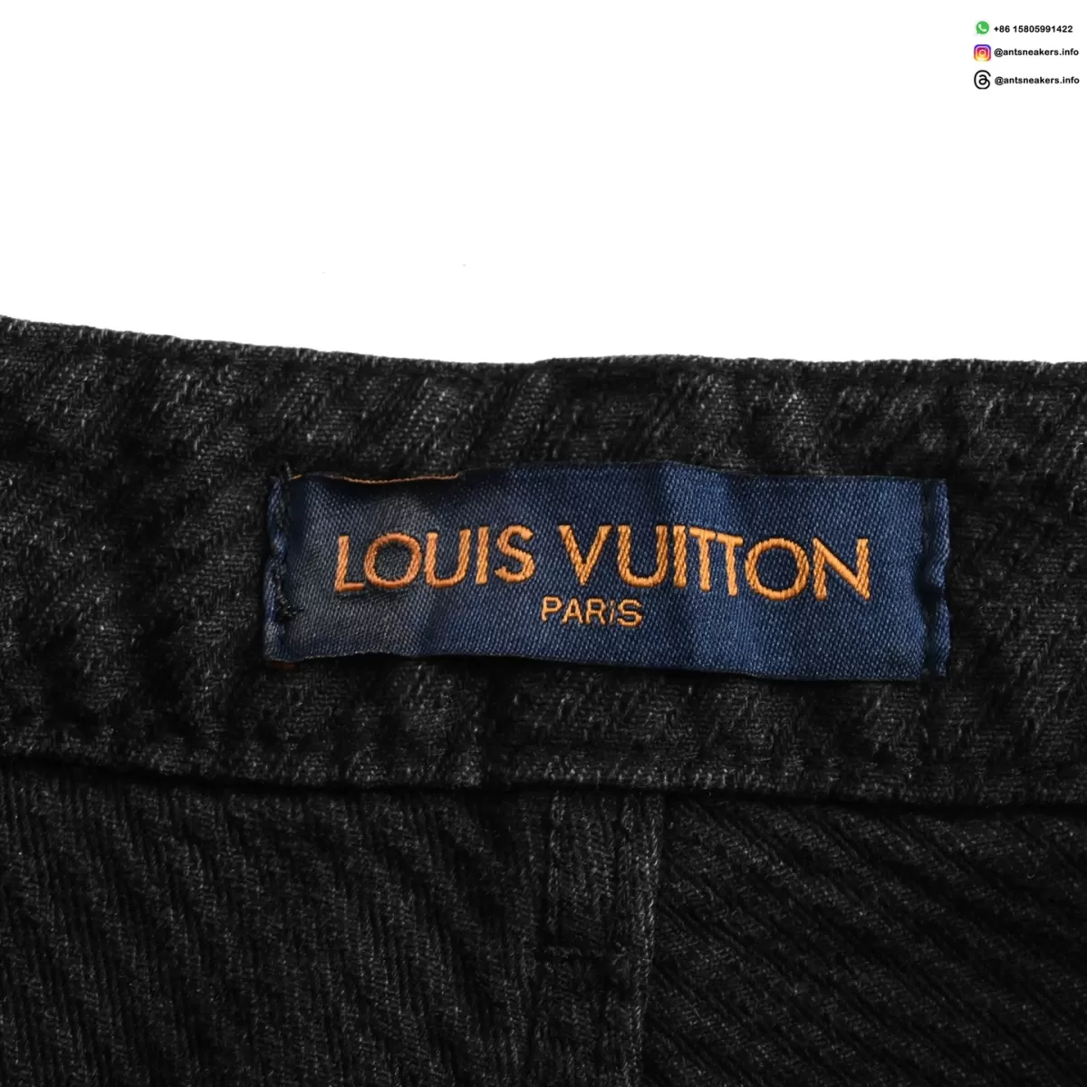 Louis Vuitton Monogram Pattern Denim Pants | Luxury Casual Jeans with Embossed LV Design