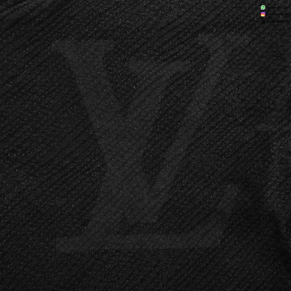 Louis Vuitton Monogram Pattern Denim Pants | Luxury Casual Jeans with Embossed LV Design