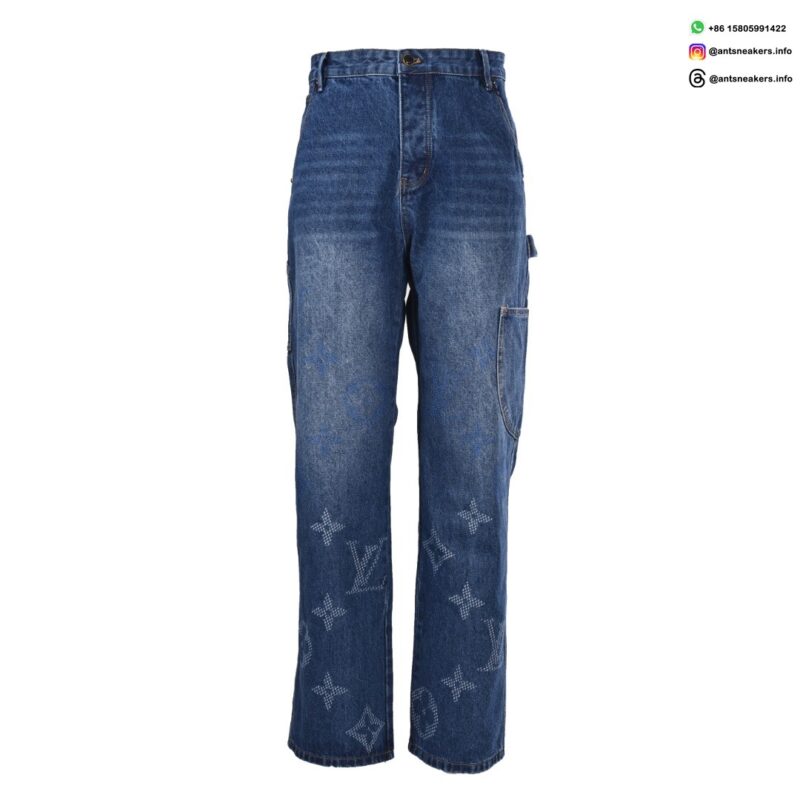 Louis Vuitton Monogram Utility Denim Pants | Luxury Designer Jeans | Streetwear Workwear Style