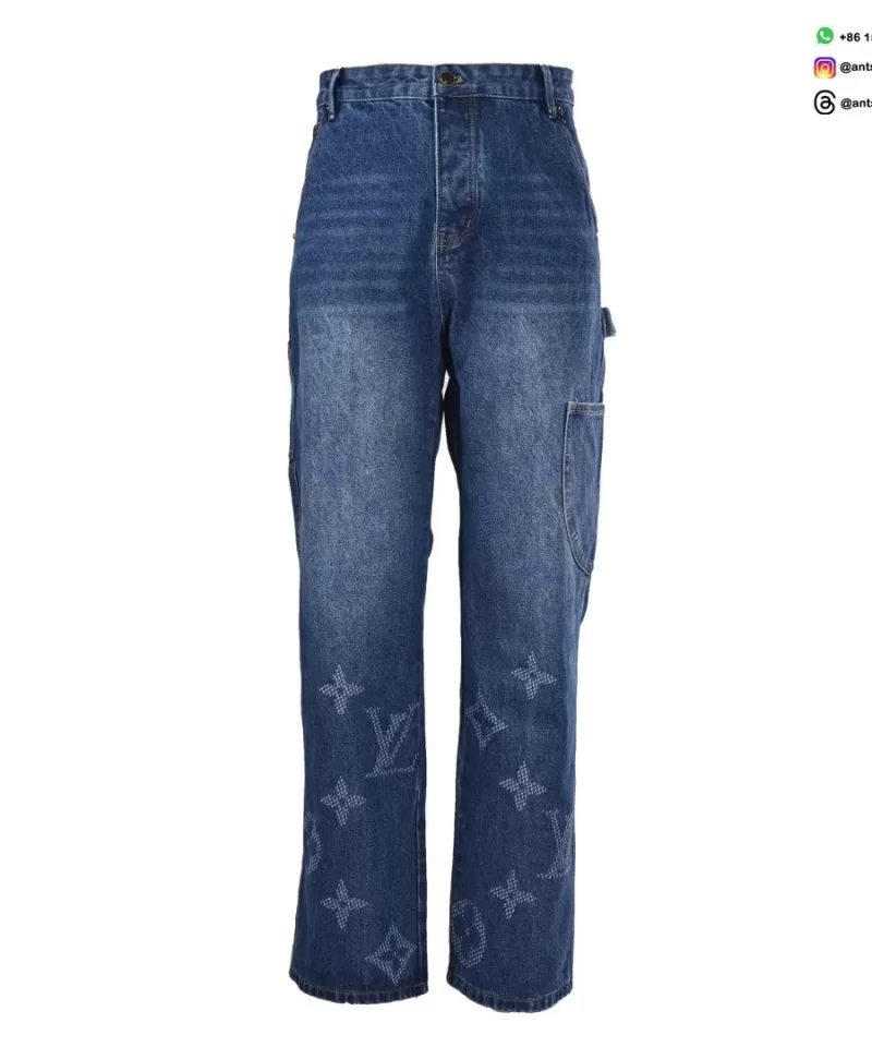 Louis Vuitton Monogram Utility Denim Pants | Luxury Designer Jeans | Streetwear Workwear Style