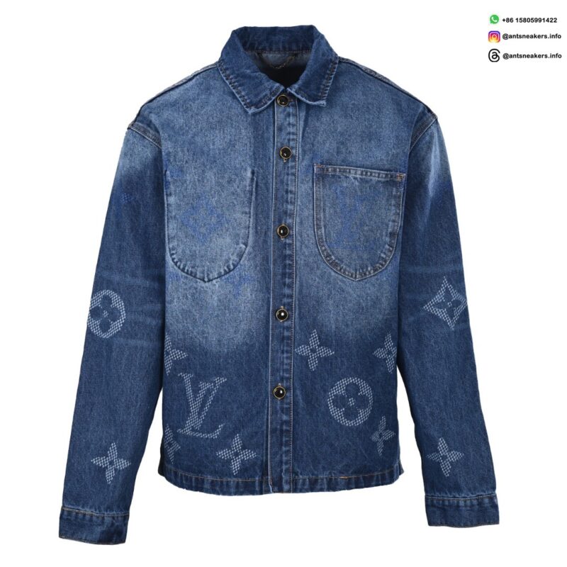 Louis Vuitton Monogram Washed Denim Jacket | Designer Workwear Style | Luxury Streetwear 2025