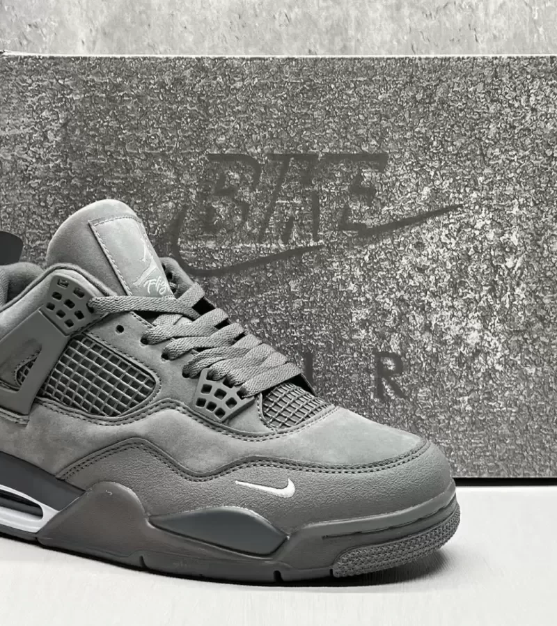 Nigel Sylvester x Air Jordan 4 'Grey Brick' - Premium Grey Suede Jordan 4 Collaboration | Buy Online