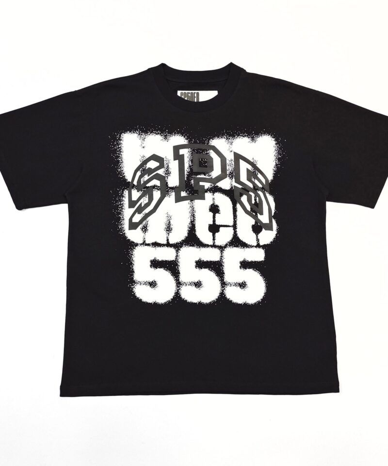 Sp5der Black 555 Graphic Tee | 240g Premium Cotton T-Shirt | Streetwear Essentials 2025
