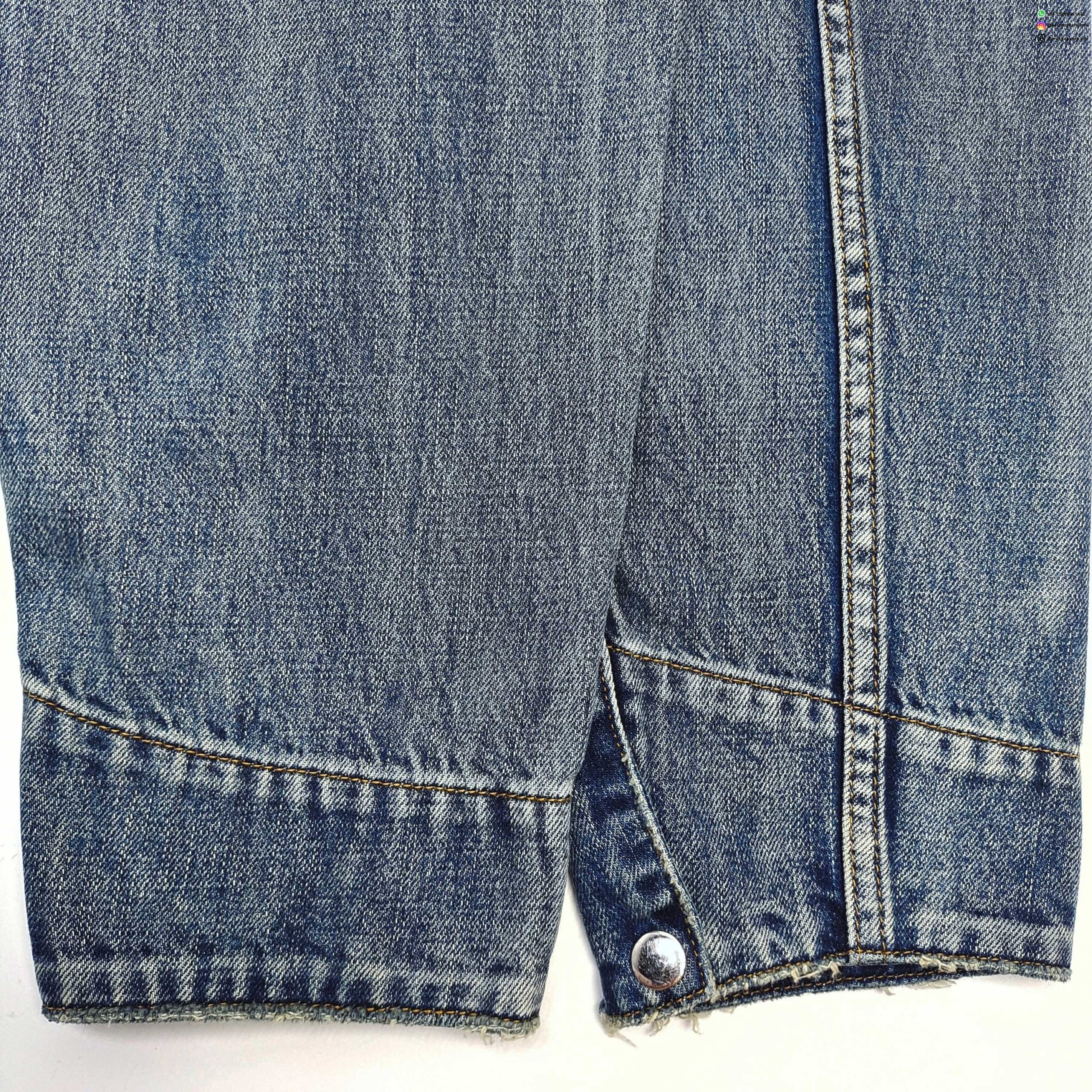 Sp5der Denim Workwear Zip Jacket | Vintage Washed Embroidered Denim | Streetwear Collection 2025