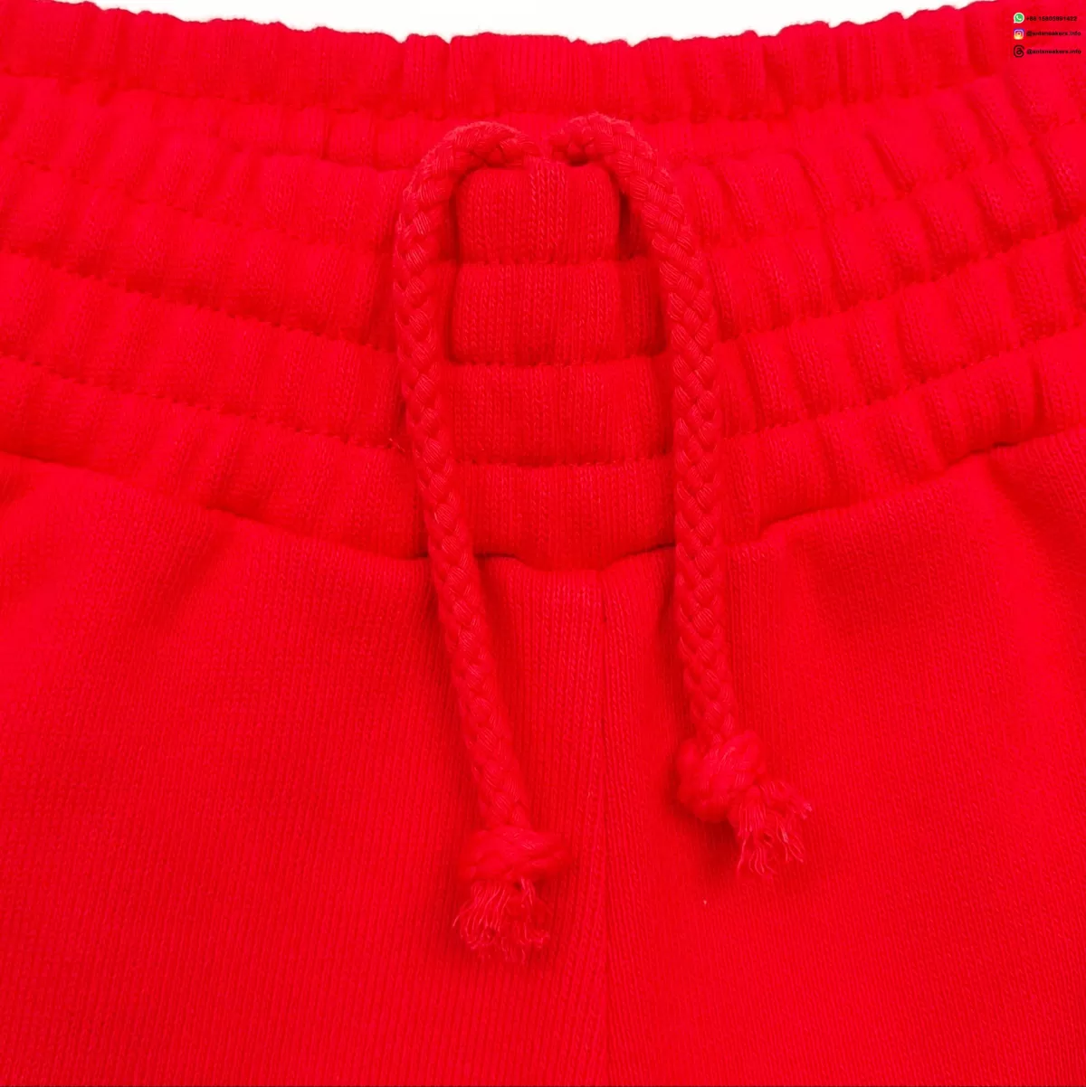 Sp5der Red Rhinestone Shorts | 450g Heavy Fleece Streetwear | Summer 2025 Collection