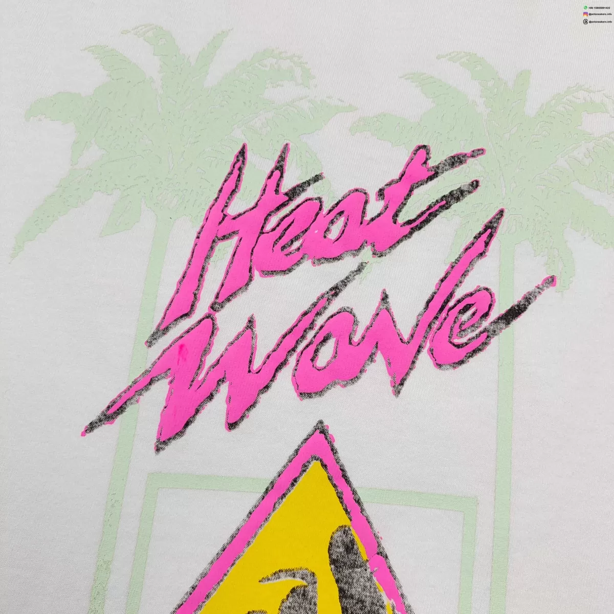 GALLERY DEPT Heatwave Coconut Tree Graphic Tee - 230g Vintage Washed Cotton T-Shirt