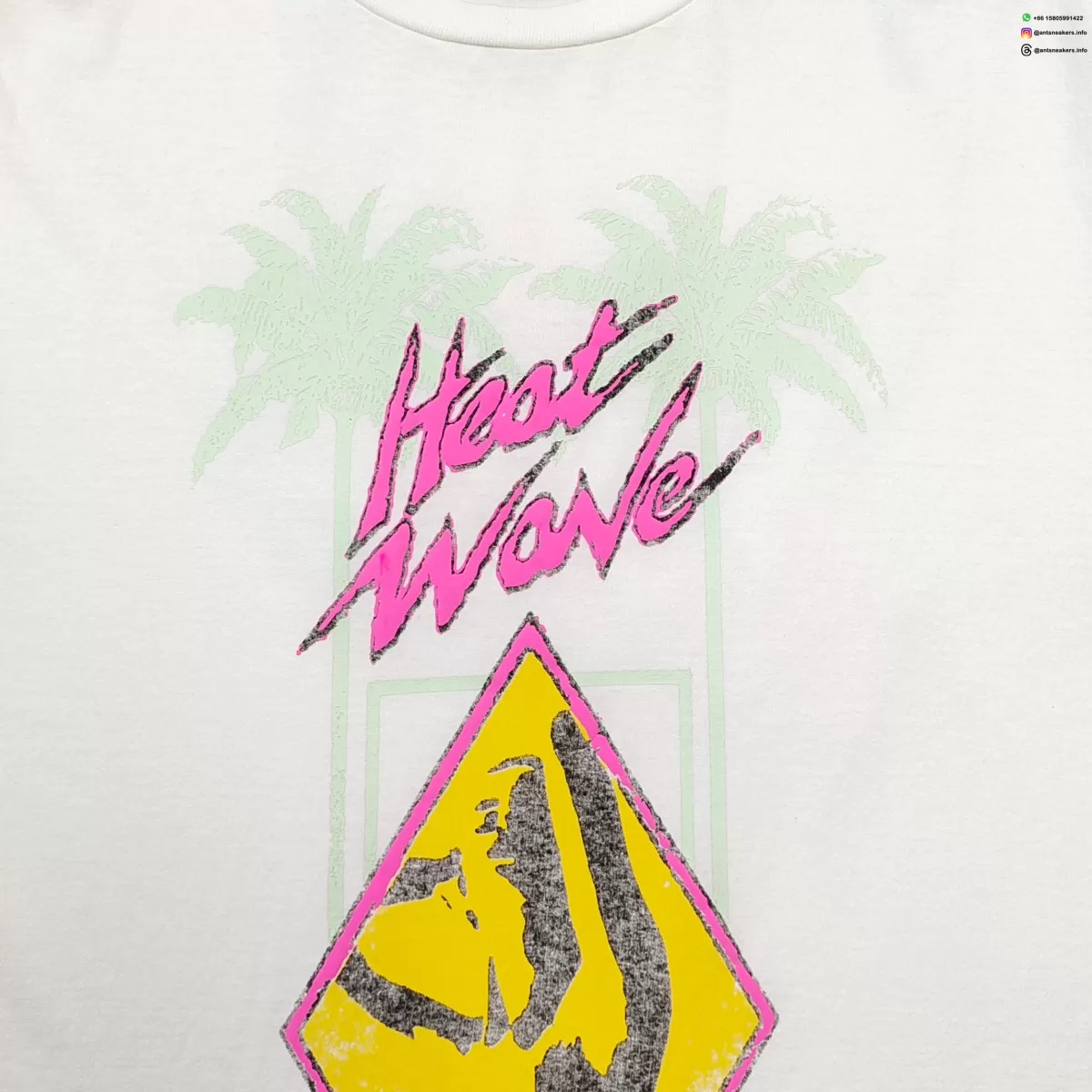 GALLERY DEPT Heatwave Coconut Tree Graphic Tee - 230g Vintage Washed Cotton T-Shirt
