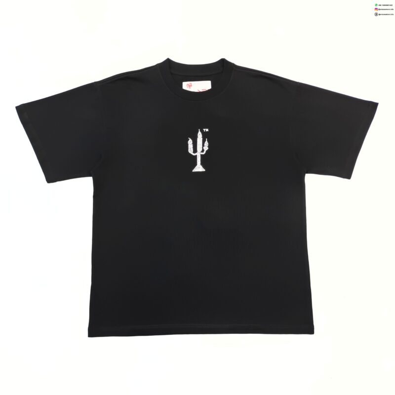 Sp5der Black Rhinestone Graphic Tee – Premium Cotton Streetwear T-Shirt